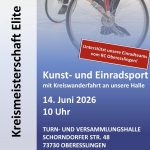 Kreismeisterschaft Einrad Elite und Kreiswanderfahrt am 14.6.2026 ab 11 Uhr